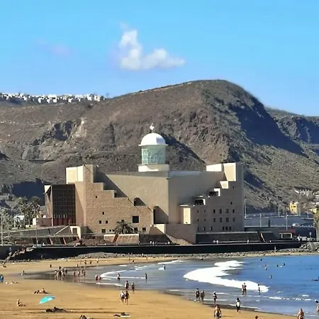 Agua De Abril Las Canteras ¡en Un Minuto En El Mar! Ideal Descansar/teletrabajar Apartamento
